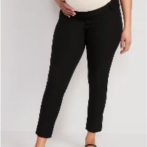 Old Navy Black Cropped Maternity Pants